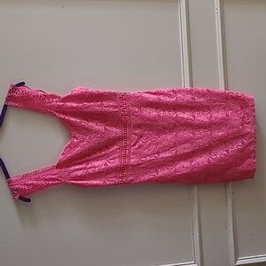 New, NSR, Napean Sea Road, Women’s Pink Lace Dress Sz L, Barbiecore